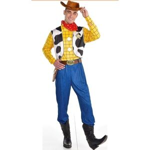Toy Story Woody Costume with Hat, size fits up to 44
